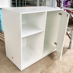 Tủ Hồ Sơ Phối Kệ 1m15 Màu Trắng Cũ