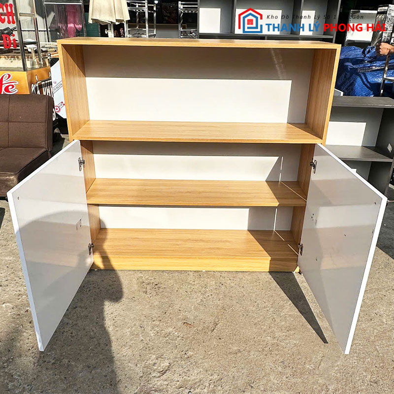 tu-ho-so-phoi-trang-vang-1m2-cu-1 Tủ Hồ Sơ Phối Trắng Vàng 1m2 Cũ