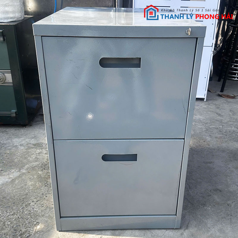 tu-ho-so-sat-2-ngan-47cm-cu-1 Tủ Hồ Sơ Sắt 2 Ngăn 47cm Cũ