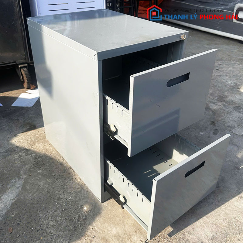 tu-ho-so-sat-2-ngan-47cm-cu-2 Tủ Hồ Sơ Sắt 2 Ngăn 47cm Cũ