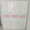 Tủ Quần Áo 3 Cánh 1m6 Màu Trắng Phối Hồng Cũ