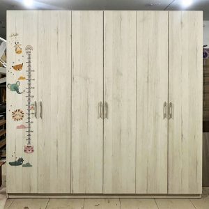 Tủ Quần Áo 6 Cánh Gỗ MDF 2m24 Cũ