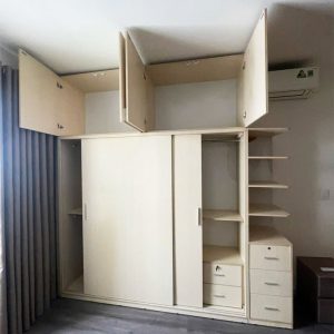 Tủ Quần Áo Kịch Trần Gỗ MDF 2m Cũ