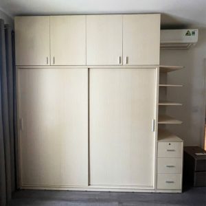 Tủ Quần Áo Kịch Trần Gỗ MDF 2m Cũ