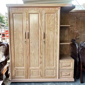 Tủ Quần Áo Phủ Sồi 1m7 Kèm Kệ Mới 99%