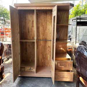 Tủ Quần Áo Phủ Sồi 2 Cánh 1m5 Kèm Kệ Mới 99%