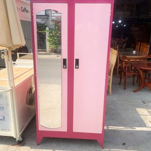 Tủ Sắt 2 Cánh Có Gương 85cm Cũ (Nhiều Màu)