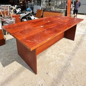 Bàn Họp Gỗ 2m14 Cũ Kiểu Đơn Giản