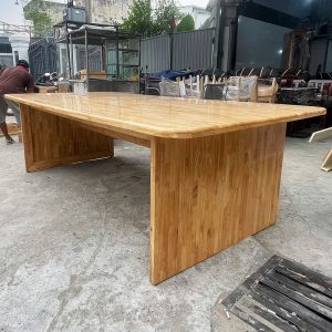 Bàn Họp Gỗ Cao Su 2m4 Cũ