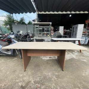 Bàn Họp Gỗ MDF 2m1 Kiểu Đơn Giản Cũ