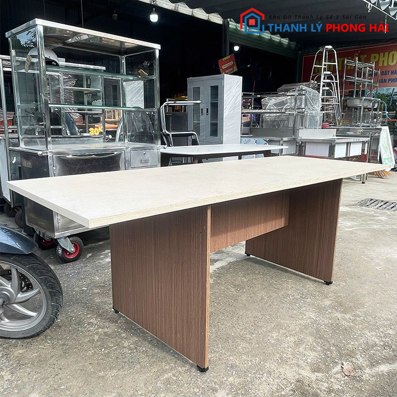 ban-hop-go-mdf-2m1-kieu-don-gian-cu-2 Bàn Họp Gỗ MDF 2m1 Kiểu Đơn Giản Cũ