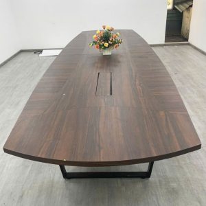 Bàn Họp Mặt Gỗ Chân Sắt 4m4 Cũ