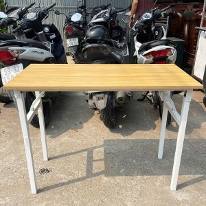 Bàn Làm Việc Chân Gấp Mặt Gỗ 1m Cũ
