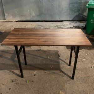 Bàn Làm Việc Chân Gấp Mặt Gỗ 1m Cũ