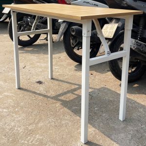 Bàn Làm Việc Chân Gấp Mặt Gỗ 1m Cũ