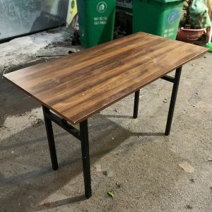 Bàn Làm Việc Chân Gấp Mặt Gỗ 1m Cũ