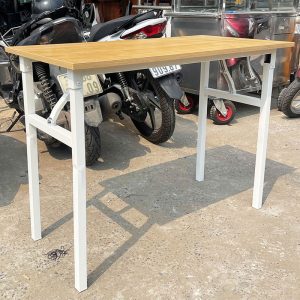 Bàn Làm Việc Chân Gấp Mặt Gỗ 1m Cũ