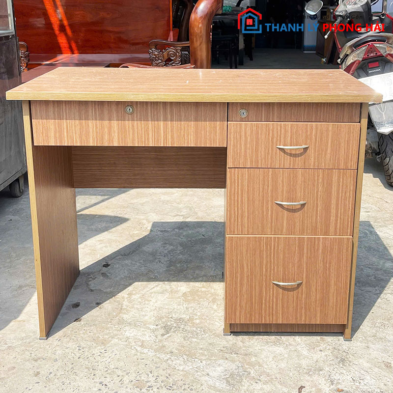 ban-lam-viec-go-mdf-co-hoc-1m-cu-1 Bàn Làm Việc Gỗ MDF Có Hộc 1m Cũ