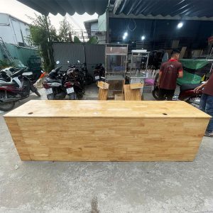 Bàn Làm Việc Nhóm 2m6 Gỗ Cao Su Cũ