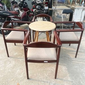 Bộ Bàn Ghế Cafe Hiroshi 60cm Cao Cấp Cũ