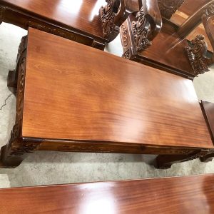 Bộ Salon Tay 12 Chạm Khắc Đỉnh Nghê Mới 99%