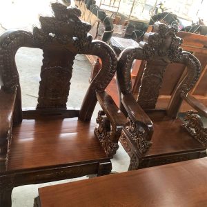 Bộ Salon Tay 12 Chạm Khắc Đỉnh Nghê Mới 99%