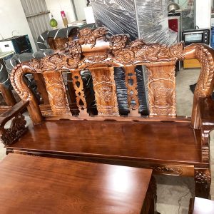 Bộ Salon Tay 12 Chạm Khắc Đỉnh Nghê Mới 99%