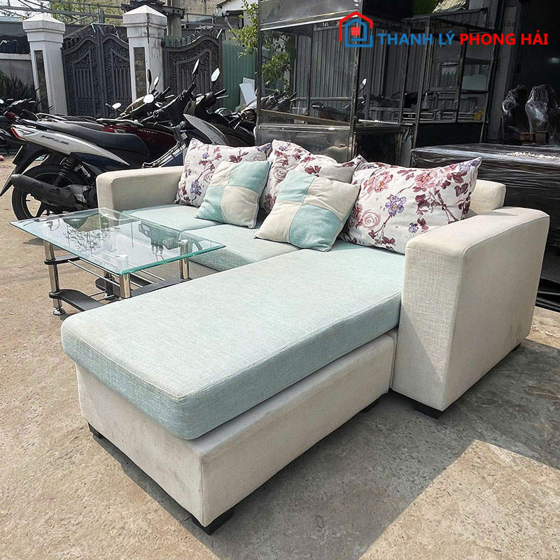 bo-sofa-goc-l-boc-ni-2m1-kem-ban-cu-2 Bộ Sofa Góc L Bọc Nỉ 2m1 Kèm Bàn Cũ