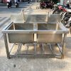 Bồn Rửa Chén Inox 2 Ngăn 1m21 Cũ