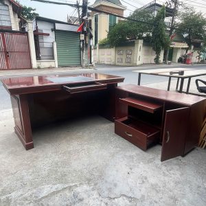 Combo Bàn Giám Đốc 1m6 Kèm Tủ Hồ Sơ Cũ