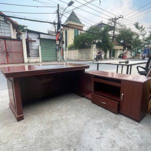 Combo Bàn Giám Đốc 1m6 Kèm Tủ Hồ Sơ Cũ