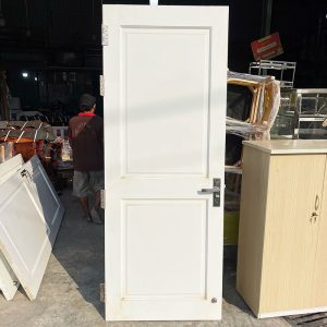 Cửa Gỗ 83cm Cũ Màu Trắng