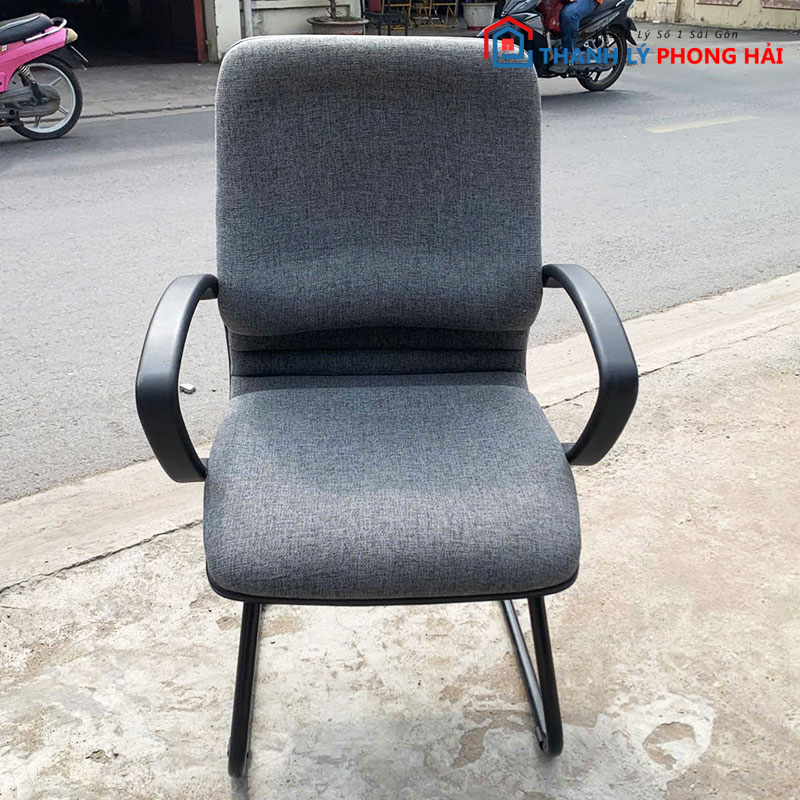 ghe-chan-quy-dem-ni-xam-cu-1 Ghế Chân Quỳ Đệm Nỉ Xám Cũ