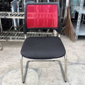 Ghế Chân Quỳ Không Tay Vịn Lưng Lưới Đỏ Cũ