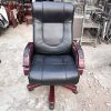 Ghế Giám Đốc Bọc Da Tay Chân Gỗ Cũ