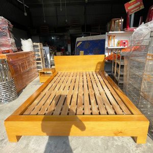 Giường Gỗ Tự Nhiên Khung Chắc Cũ (Nhiều Size)