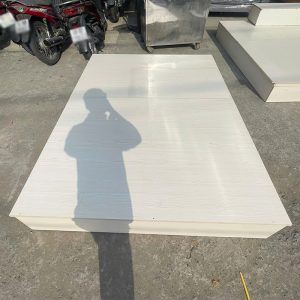 Giường Ngủ Gỗ Công Nghiệp Cũ Màu Trắng 2m