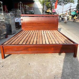 Giường Ngủ Gỗ Đầu Giường Cao 1m8 Cũ