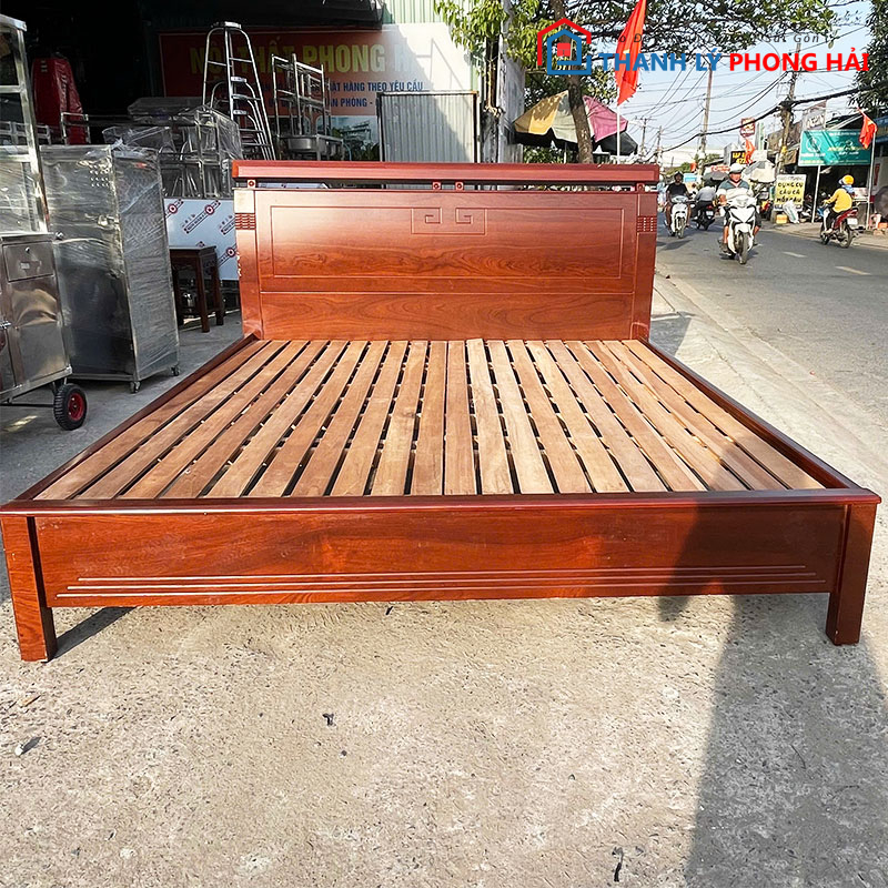 giuong-ngu-go-dau-giuong-cao-1m8-cu-1 Giường Ngủ Gỗ Đầu Giường Cao 1m8 Cũ
