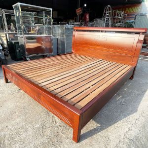 Giường Ngủ Gỗ Đầu Giường Cao 1m8 Cũ