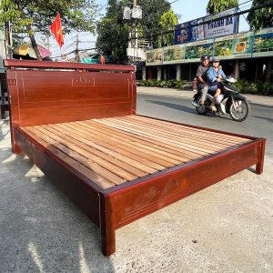 Giường Ngủ Gỗ Đầu Giường Cao 1m8 Cũ