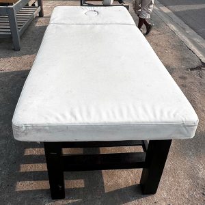 Giường Spa Nệm Trắng Chân Xám Cũ (Nhiều Size)