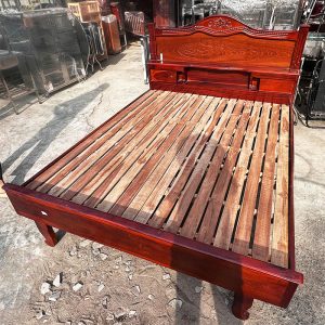 Giường Tràm Pha Xoan Bắc 1m6 Cũ