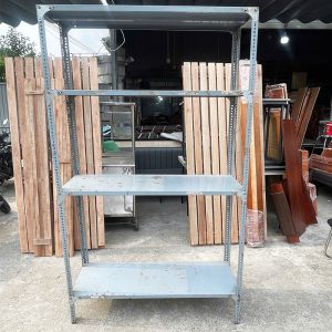 Kệ Sắt V Lỗ 1m2 4 Tầng Cũ