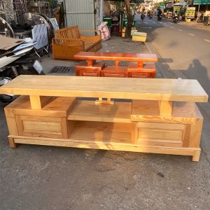 Kệ Tivi Gỗ Màu Sồi 1m79 Mới 99%