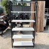 Kệ Trưng Bày 85cm Khung Sắt Mặt Gỗ Cũ