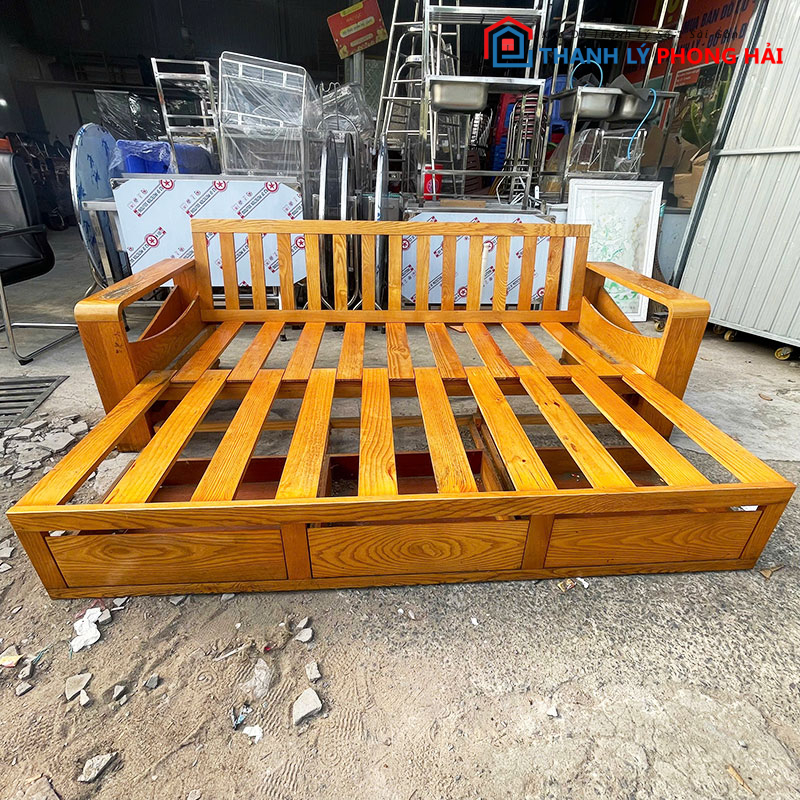 truong-ky-go-tu-nhien-2m25-da-nang-cu-1 Trường Kỷ Gỗ Tự Nhiên 2m25 Đa Năng Cũ