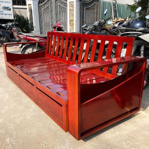 Trường Kỷ Gỗ Tự Nhiên 2m25 Đa Năng Cũ