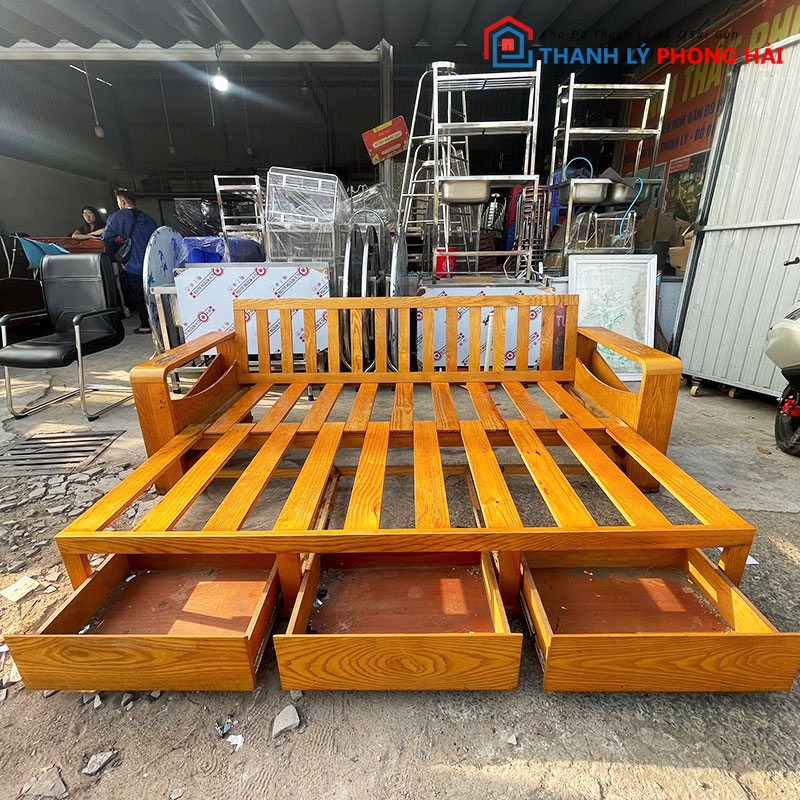 truong-ky-go-tu-nhien-2m25-da-nang-cu-5 Trường Kỷ Gỗ Tự Nhiên 2m25 Đa Năng Cũ