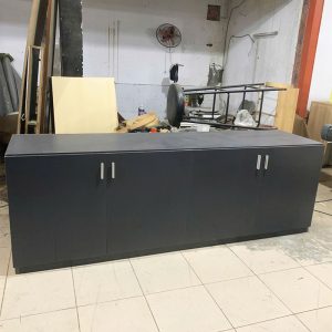 Tủ Hồ Sơ 2m4 Gỗ MDF Xám Cũ